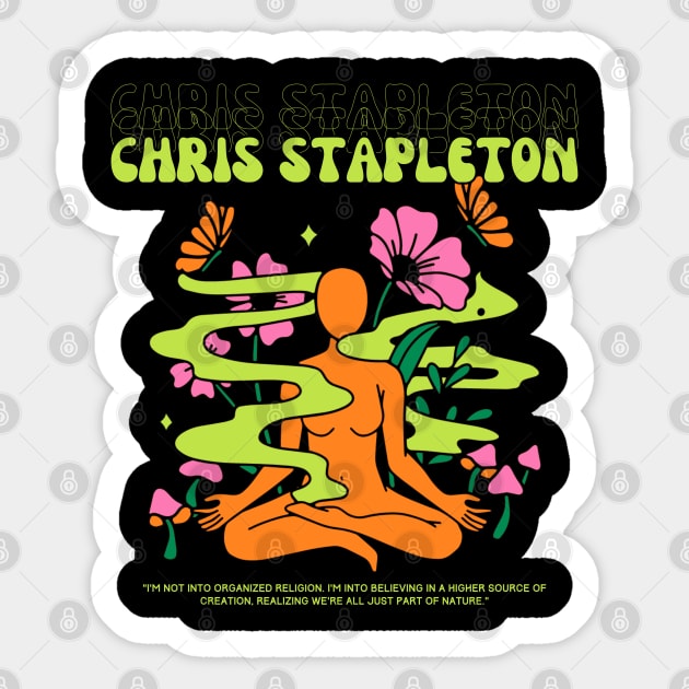 Chris Stapleton // Yoga Sticker by Mamamiyah